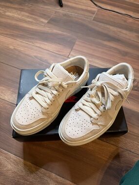 Nike Women's Cream Beige Low-Top Sneakers